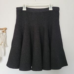 Ronny Kobo Black Sparkle Mini Skirt